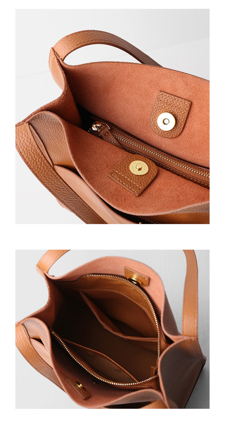 Everyday™ Lederen schoudertas | VANDAAG 50% KORTING