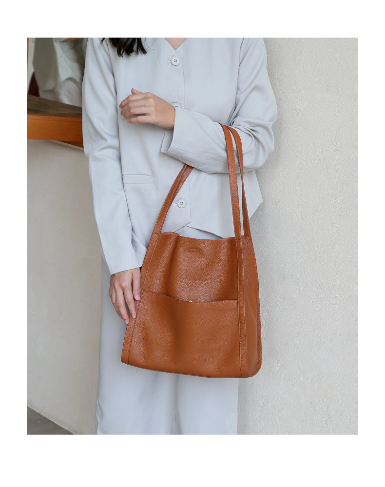 Everyday™ Lederen schoudertas | VANDAAG 50% KORTING